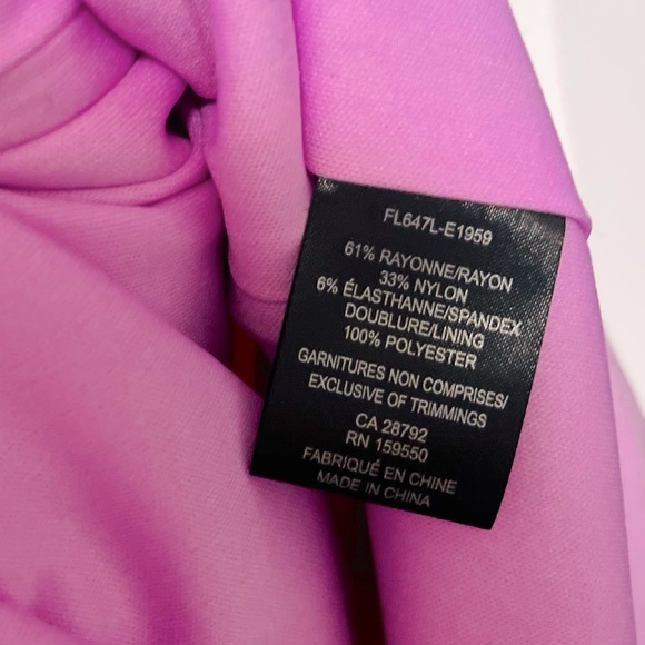 NORDSTROM Cap Sleeve MIDI Empire Waist Sheath Square Neck PINK PEONY SZ 12 NEW! - Picture 13 of 15